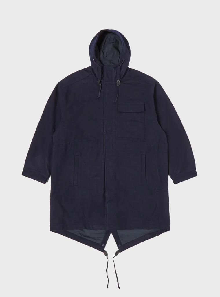 Universal Works Cruiser Parka in Navy Mowbray – Morgan Menswear