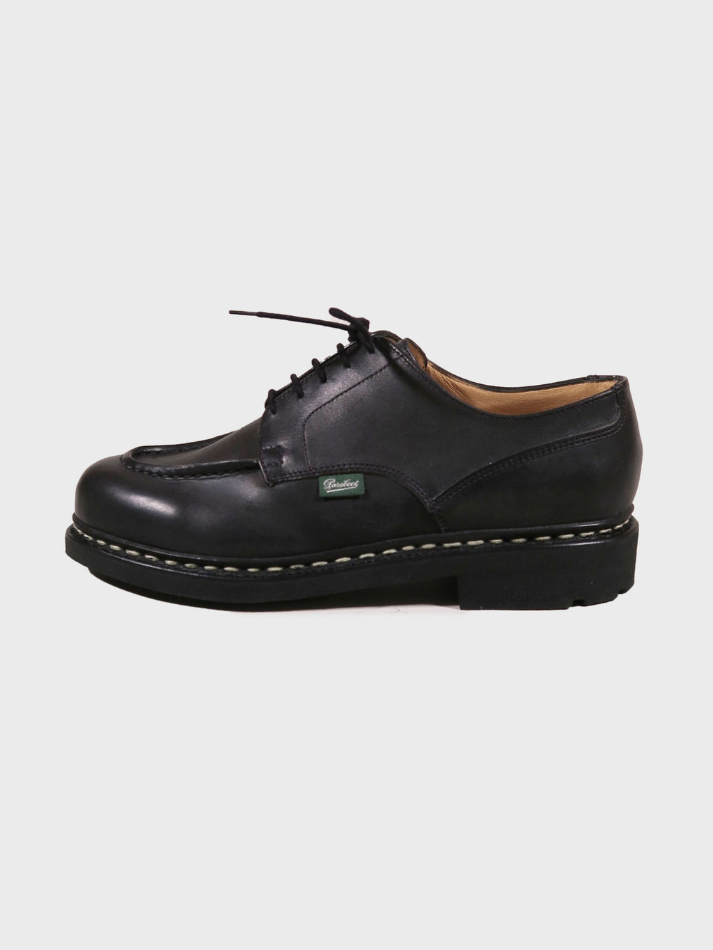 靴 Paraboot CHAMBORD Paraboot Chambord Shoe in Lisse Black – Morgan Menswear