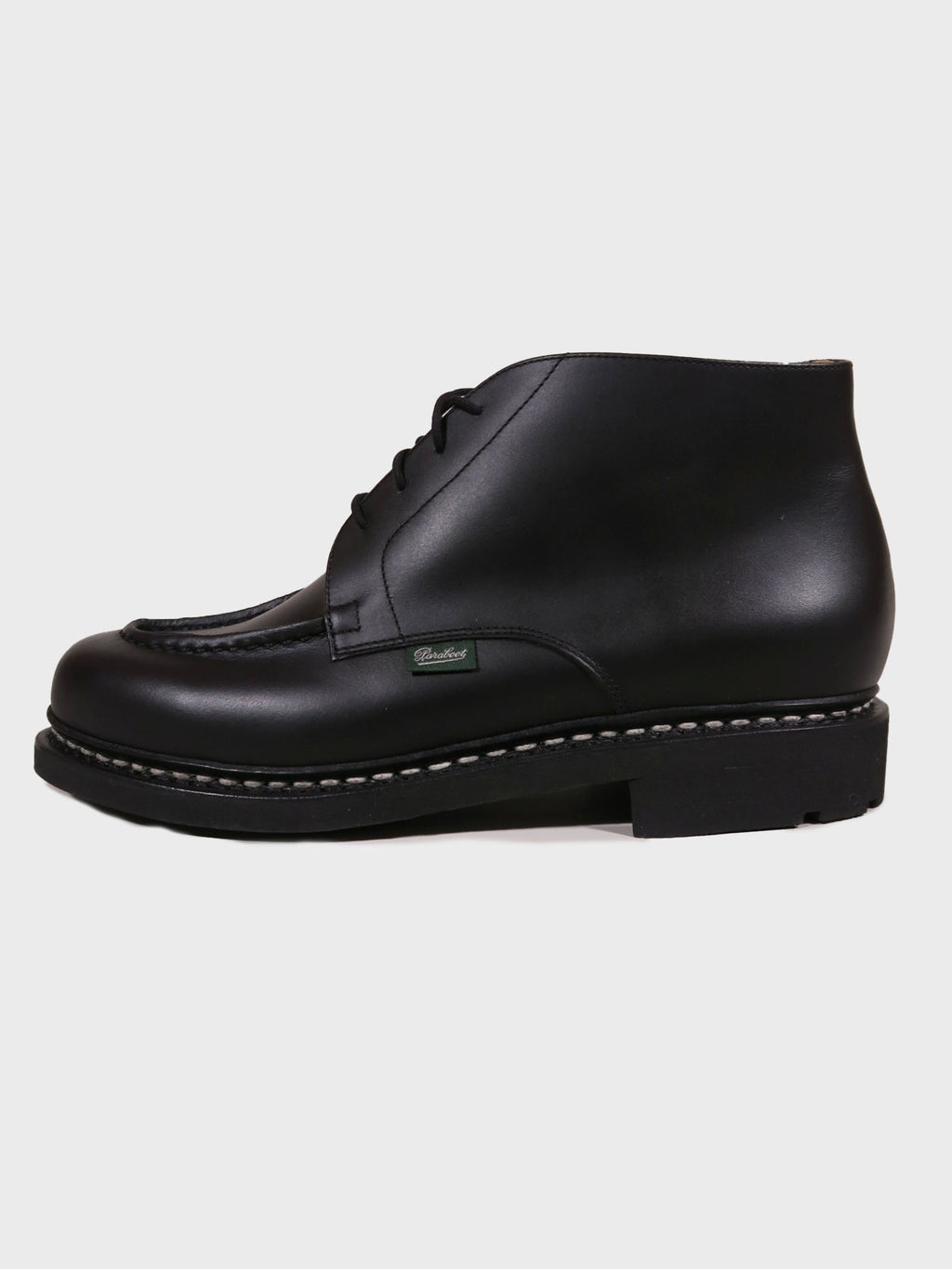 Paraboot Chambord Boot in Lisse Black – Morgan Menswear
