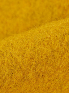 Universal Works Wool Fleece Zip Waistcoat in Yellow
