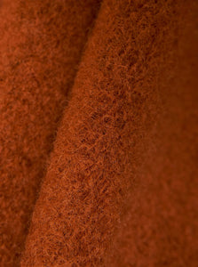 Universal Works Wool Fleece Cardigan in Rust