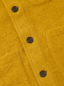 Universal Works Wool Fleece Field Jacket in Yellow