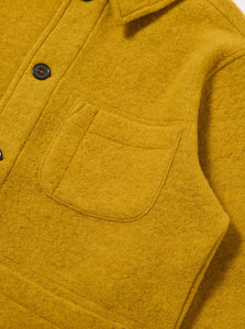 Universal Works Wool Fleece Field Jacket in Yellow