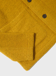 Universal Works Wool Fleece Field Jacket in Yellow