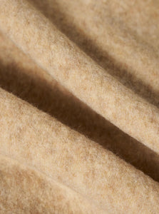 Universal Works Wool Fleece Zip Bomber in Fawn