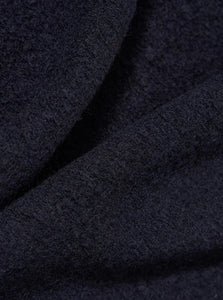 Universal Works Wool Fleece Zip Bomber in Navy