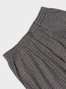 Universal Works Oxford Pant in Charcoal Houndstooth Wool