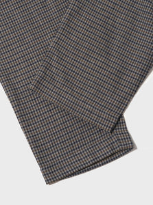Universal Works Oxford Pant in Charcoal Houndstooth Wool
