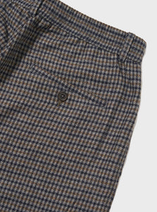 Universal Works Oxford Pant in Charcoal Houndstooth Wool