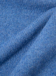 Universal Works Roll Neck in Pale Blue Recycled Shetland