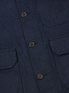 Universal Works Utility Jacket in Indigo Offline Denim