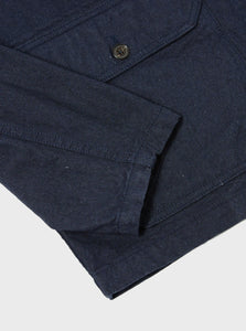 Universal Works Utility Jacket in Indigo Offline Denim