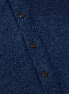 Universal Works Work Shirt in Navy Dam Marl