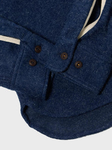 Universal Works Work Shirt in Navy Dam Marl