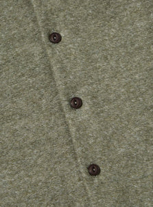 Universal Works Work Shirt in Pale Green Dam Marl