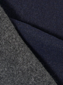 Universal Works Double Sided Scarf in Navy/Mid Grey