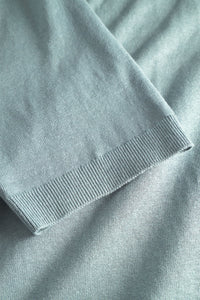 Norse Projects Leif Cotton Linen Polo in Greyish Blue