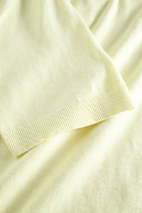 Norse Projects Leif Cotton Linen Polo in Pale Yellow