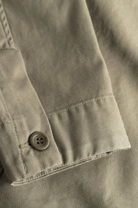 Norse Projects Twill Overshirt in Sediment Green