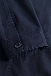 Norse Projects Twill Overshirt in Dark Navy