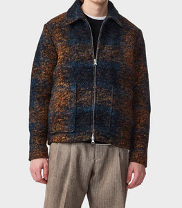 NN07 Gael Wool Jacket in Blue Multi