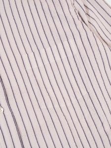 Hartford Paul Seersucker Striped Shirt in Navy/White