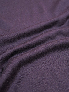 Hartford Open Collar Linen/Wool Pullover in Navy