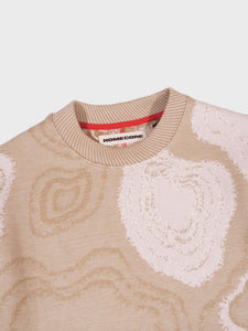 Homecore Pac Nucleus Quilted Jacquard Sweatshirt in Cream Multi