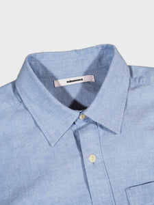 Edmmond Studios Blue Shadow Shirt in Light Blue