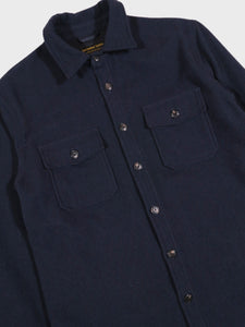East Harbour Surplus Moab Wool Overshirt in Navy