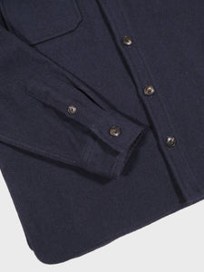 East Harbour Surplus Moab Wool Overshirt in Navy