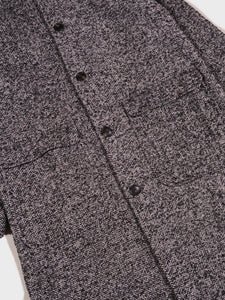 East Harbour Surplus Kent Herringbone Wool Coat in Grey