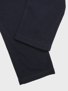 East Harbour Surplus Carner Wool Drawstring Waist Trousers in Navy