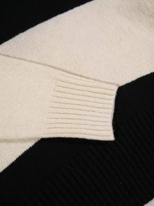 Parages Checkmate Wool Jumper in Off White/Black