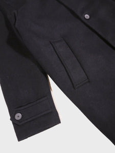 Parages Caufield Wool Coat in Navy