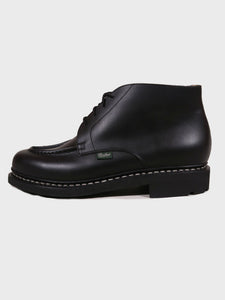 Paraboot Chambord Boot in Lisse Black – Morgan Menswear