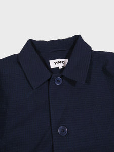 YMC Groundhog Seersucker Jacket in Indigo P5VAM