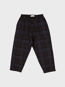 Universal Works Oxford Pant in Brown/Charcoal Check