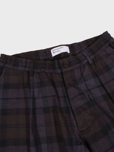 Universal Works Oxford Pant in Brown/Charcoal Check