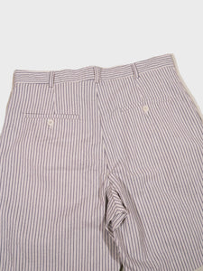 Wax London Linton Striped Shorts in Ecru