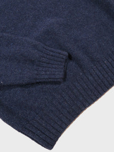 Universal Works Seamless Crew in Indigo Supersoft Knit