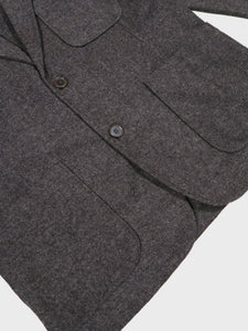 Universal Works Two Button Jacket in Grey Anders Upcycled Wool