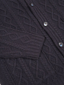 Edmmond Studios Shepherd Cardigan in Navy