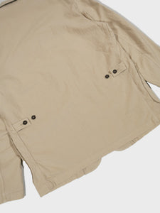 Universal Works Five Pocket Jacket in Sand Seersucker ii