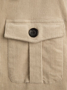 Oliver Spencer Shawcross Sibley Cord Jacket in Beige