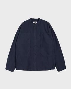 YMC Hawkeye Ultrafine Cotton Shirt in Navy