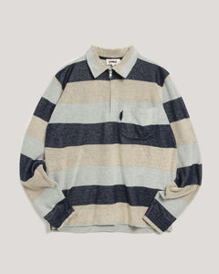 YMC Sugden Pocket Sweatshirt in Navy/Multi