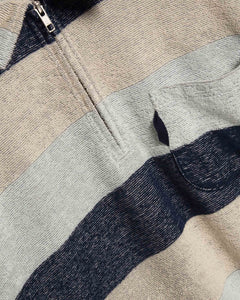 YMC Sugden Pocket Sweatshirt in Navy/Multi