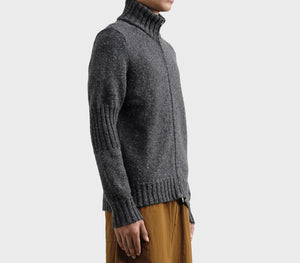 You Must Create Nova Zip Cardigan in Charcoal